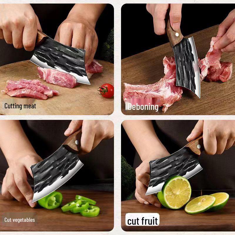 Compact Forged Kitchen Knife for Slicing & Outdoor Use