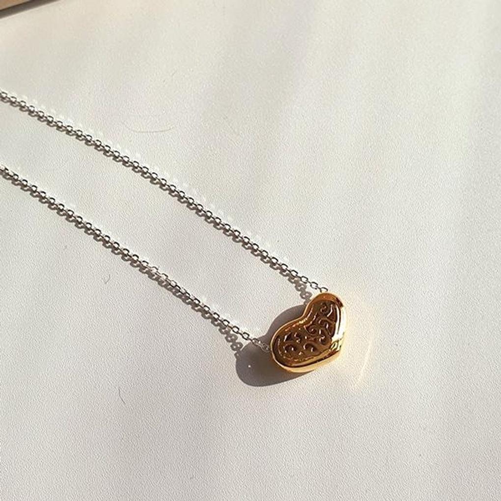 Damers Vardagshalsband Amanda (Sött platt hjärta)