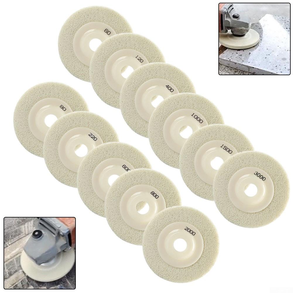 Polishing Wheel 4inch 60-3000 Grit Nylon Fiber 1PC