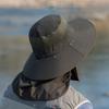 Outdoor quick-dry fisherman hat for men, summer multifunctional face mask, neck protector, all-in-one sun protection hat for hiking and climbing