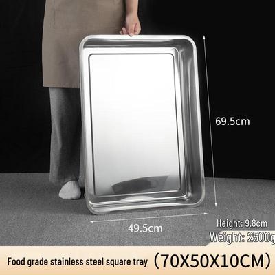 Saikeyou Extra Large Stainless Steel Square Prep Tray