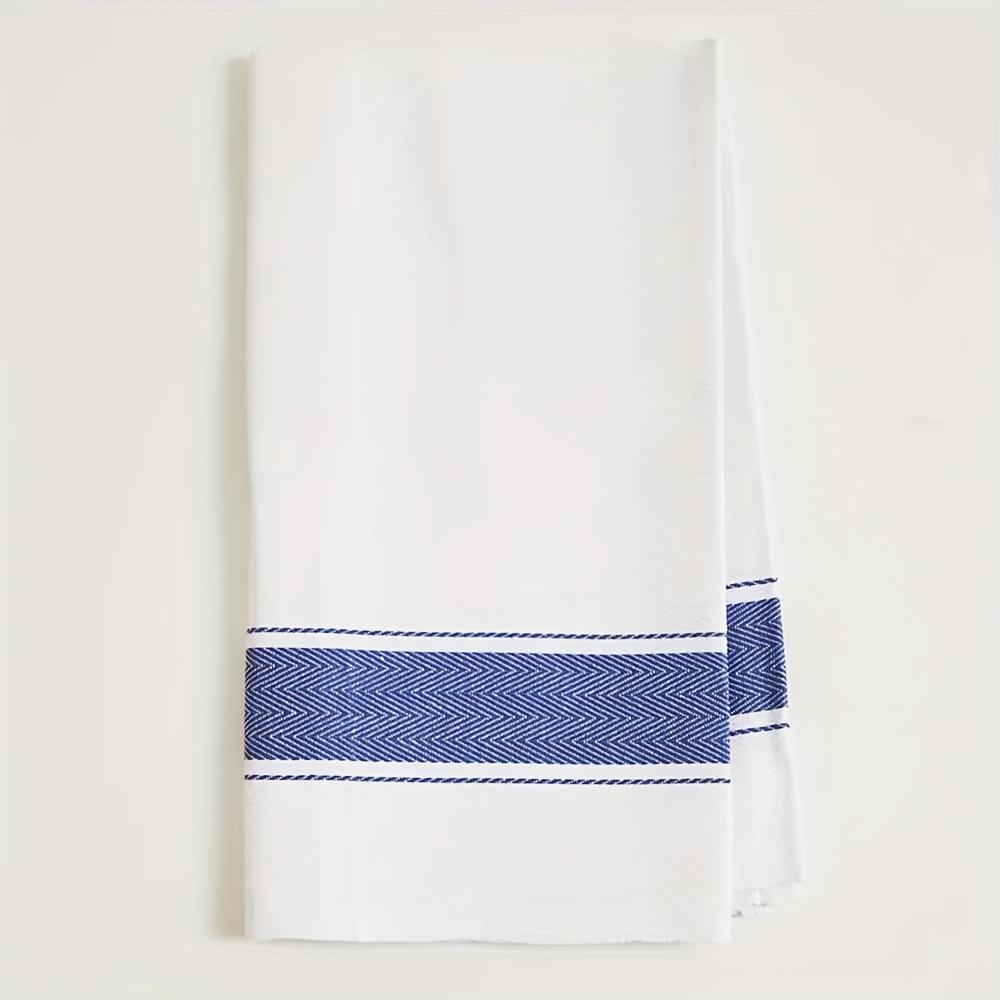 2/4/8 Bardzo Dużych Ścierek Kuchennych, 20" X 25", 100% Bawełny Ścierki Kuchenne, Klasyczne Jodełkowe Ścierki do Herbaty, Stylowe Vintage Białe