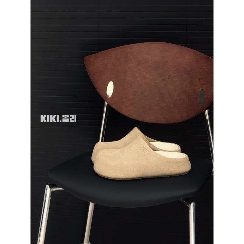 

Height-increasing thick-soled women s new bag head half slippers, spring and summer outer wear height-increasing one-pedal lazy shoes 39 пісочний