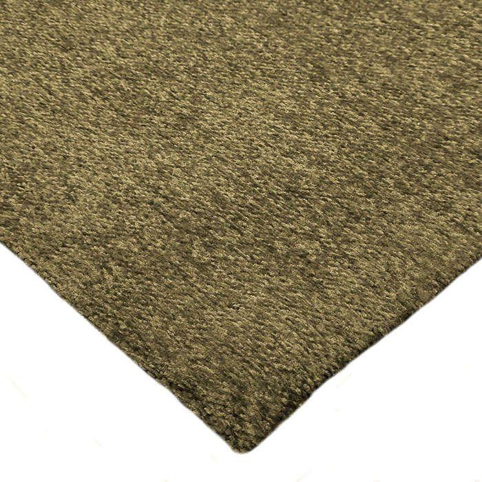 Tapis salon lumineux vert rouillé 120x170