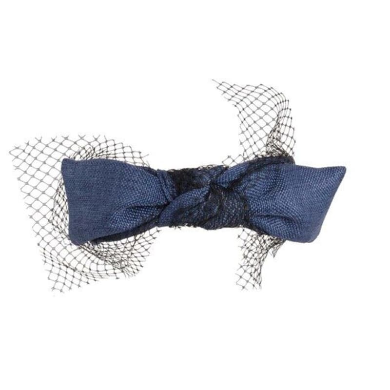 Brown Hat [serre-tete] Lace Bunny- Blue