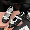 Inner Height Increase Silver Single Shoes Women's 2025 New Summer Skirt Mary Jane Women's Shoes Ou Ruofeng German Training Shoes