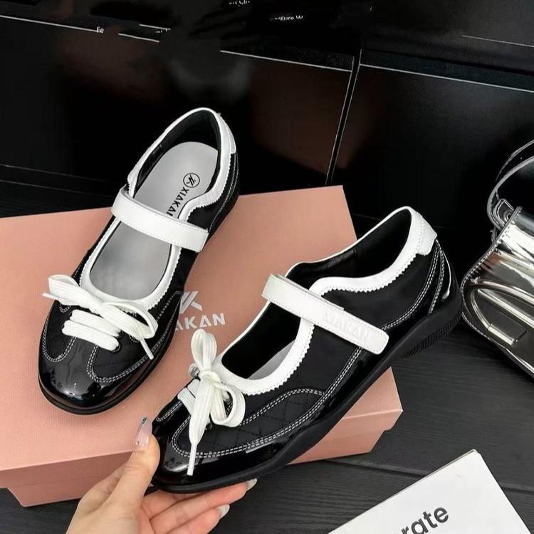Inner Height Increase Silver Single Shoes Women's 2025 New Summer Skirt Mary Jane Women's Shoes Ou Ruofeng German Training Shoes