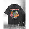 European Sizes Men's T-Shirt Washed Soft Breathable Short Sleeve Round Neck Casual Summer Tee with Hot Dog