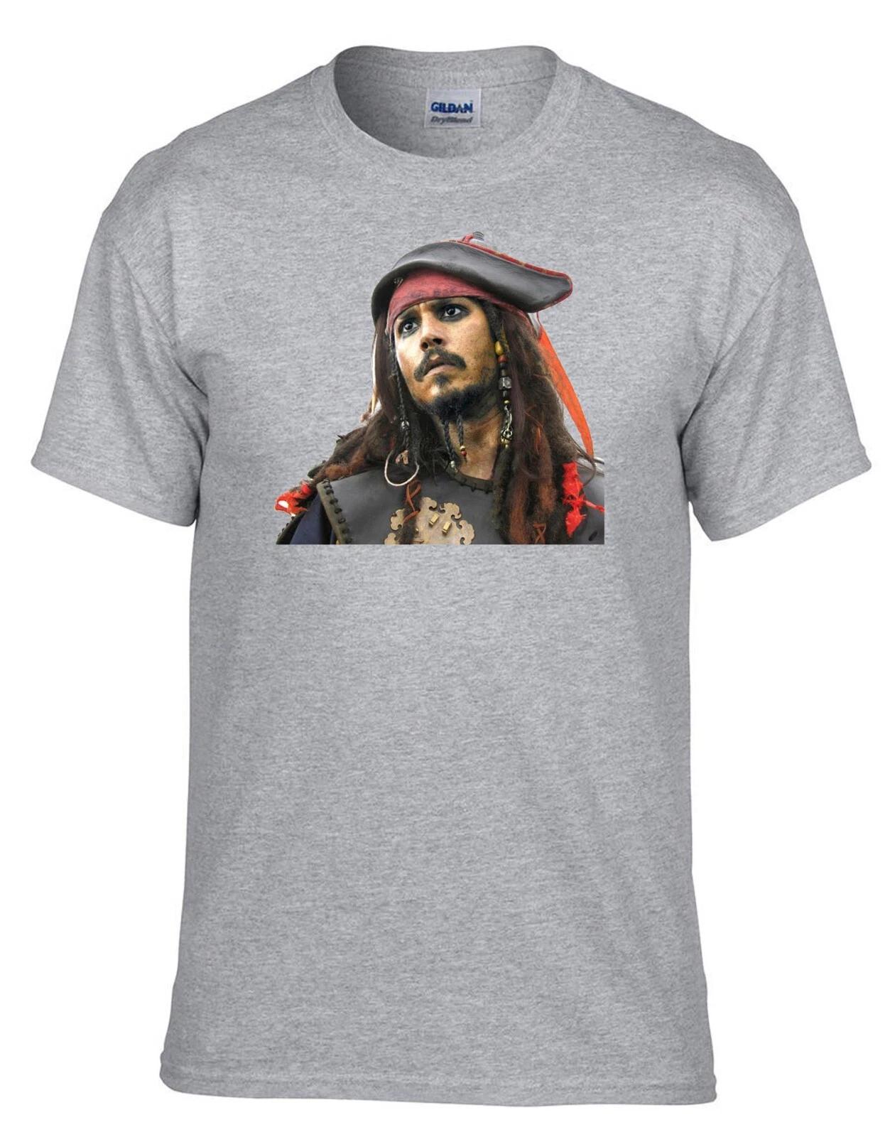 Johnny Depp - Piraten Graue T-Shirt -005_Grau L