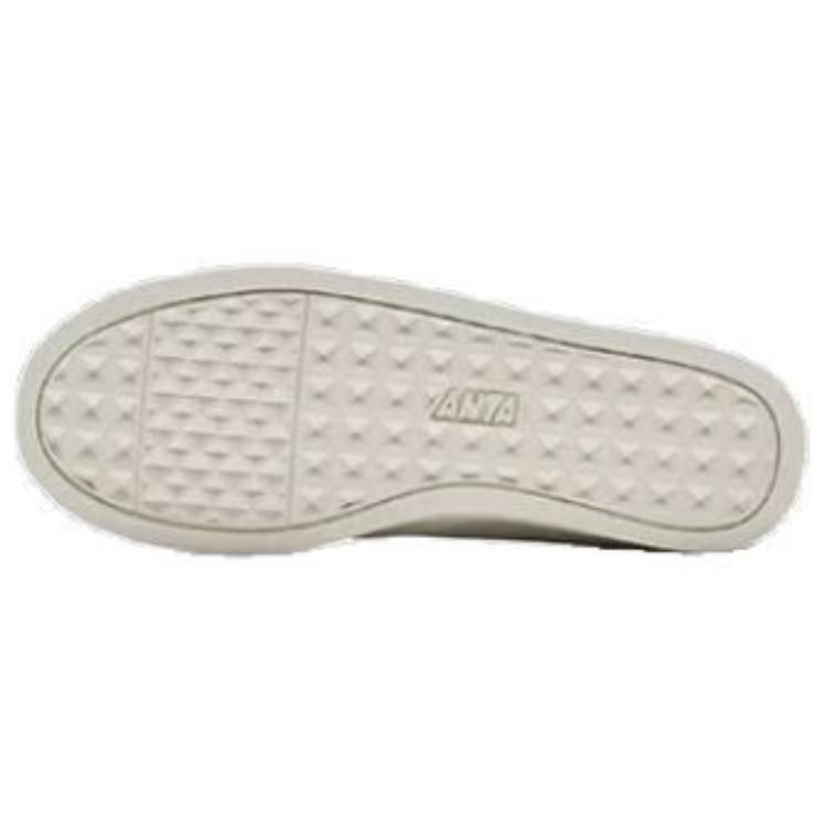 Anta Classic Versatile Non-Slip Wear-Resistant Low-Top Skate Shoes Women Sneaker White Red 122448015R-1