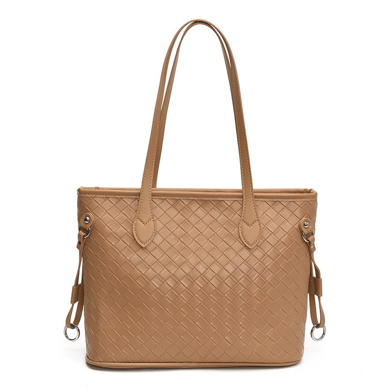 Large Capacity Tote Bag Women's New Fashion Solid Color Casual Shoulder Armpit Bag