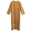 Mila Owen Floral Long Sleeve Long Dress F Brown X Blue Women Used