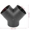 Pc of 1 75mm Car Heater Warm 3 Way Air Ducting Pipe Y Shape Outlet Connector