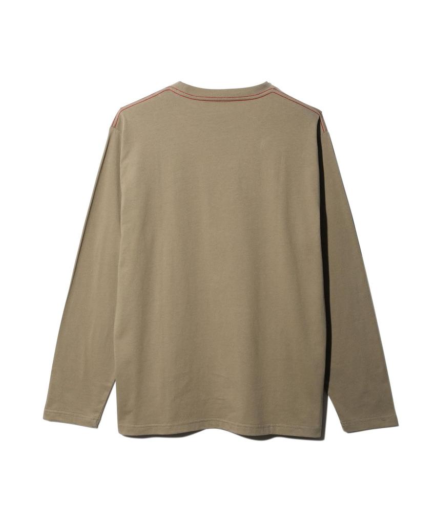 Snow Peak PRO. SW-25SU401 Soft Cotton Logo Long Sleeve T-Shirt, Size L, Perfect for Festivals, Camping, and Outdoor Activities