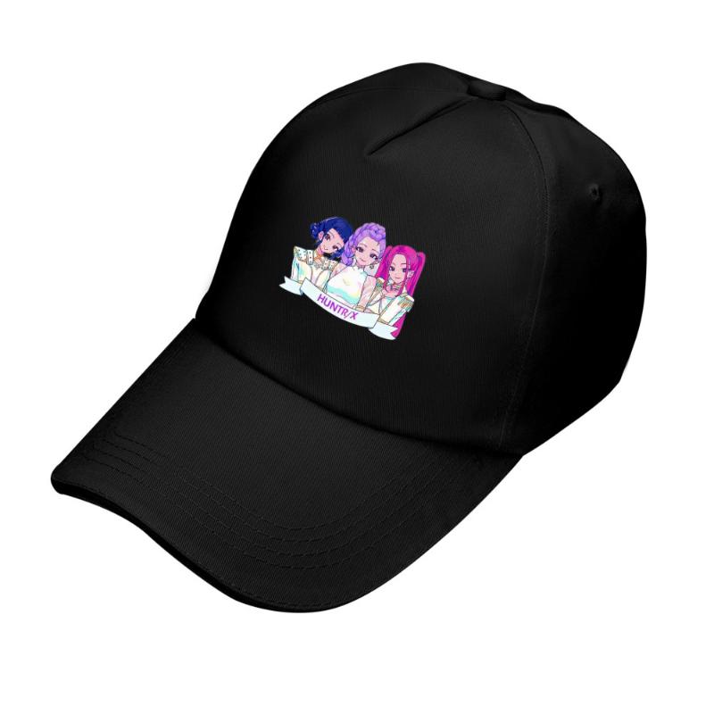 Kpop Demon Hunter Hat Letter Baseball Cap For Women Summer Adjustable Sun Hat Anime Cute Retro Sunbonnet Adult Headgear Gift