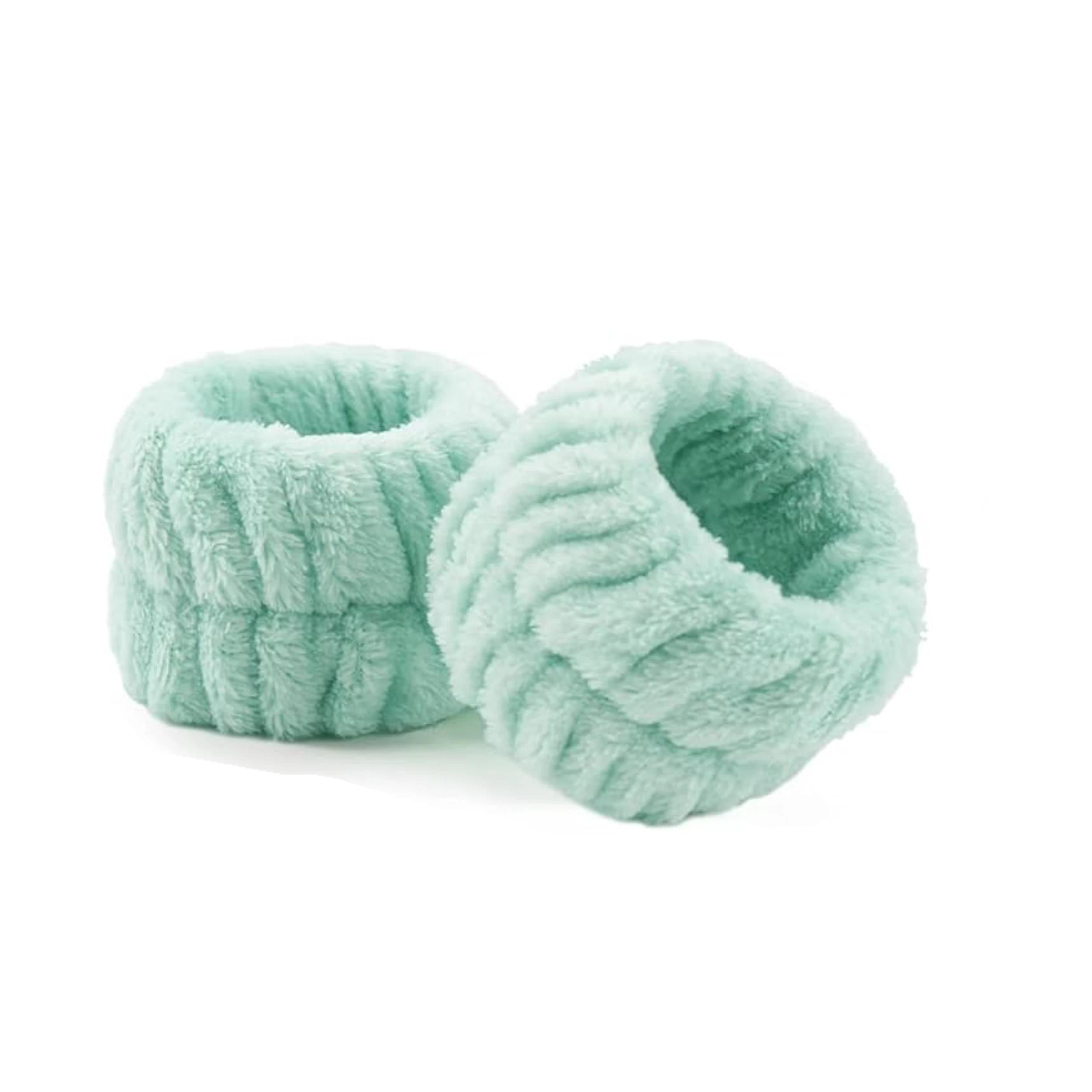 

2 шт. многоразовые спа-бандаж для мытья запястья, мягкие полотенца из микрофибры, напульсники для мытья лица, женщин, девушек, йоги, бега, спорта, напульсник