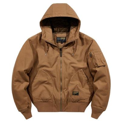 Abrigo De Algodón para Hombre Chaqueta De Trabajo con Capucha Informal Vintage Grande Suelta Engrosada Abrigo De Algodón para Hombre