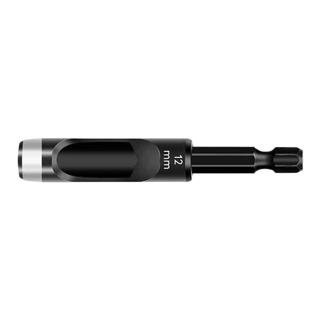 Leather Hole Punch 1/4inch Handle Extended Hex Shank Drill Carbon Steel Hollow Punch for Fabric and Leather Working