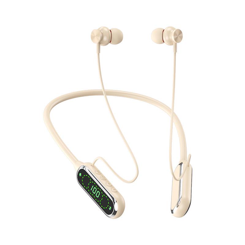 

Bluetooth Neck-Hanging Headset with Color Screen, Extended Battery, Sports Running, Karaoke, Live Streaming, Ear Return & Card Slot