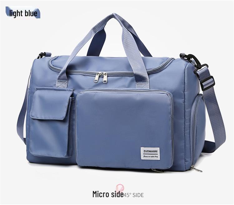 Fashion Fitness Bag: Men's & Women's Water-Repellent Handbag with Wet/Dry Separation, Shoe Compartment - Ideal for Sports & Travel.