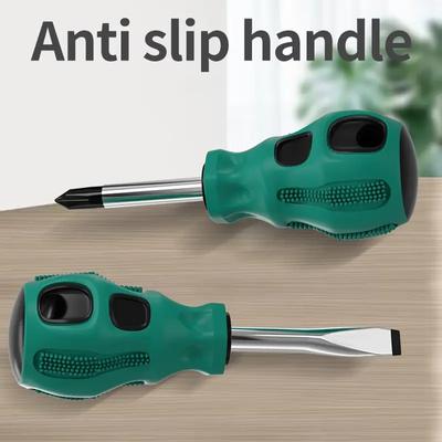 Set de șurubelnițe cu mâner scurt Mini portabil magnetic cu cap de ridiche Instrument de întreținere manual de precizie în cruce plată