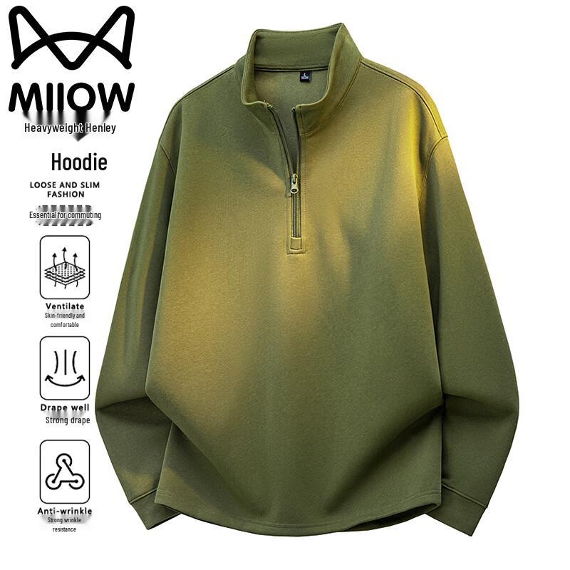 

Maoren Men s Stand Collar Long Sleeve T-Shirt 5XL