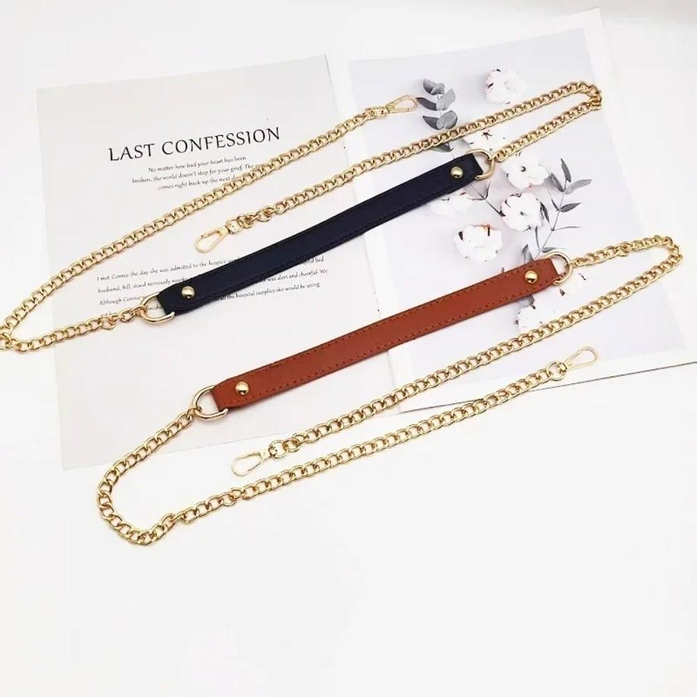 High-End Shoulder Crossbody Bag Strap Single PU Leather Replacement Strap Chain Bag Accessories Stress Relief