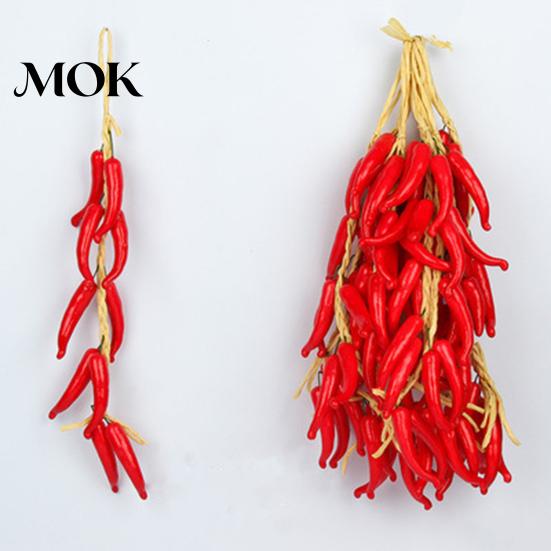 Durable Artificial Vegetable Decor Vegetables String Simulated Garland Realistic Decorative Fake Veggies for Long-lasting Home Farmhouse Kitchen Farm
