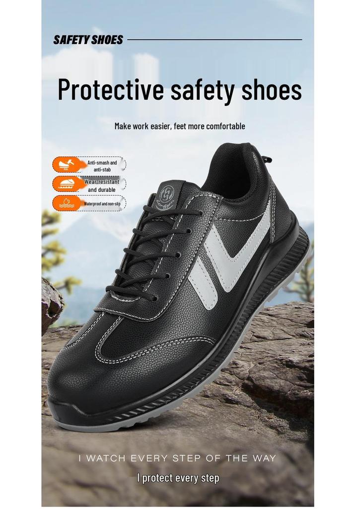 Insulated Electrician Safety Shoes: Anti-Smash, Anti-Puncture, Waterproof, Oil-Proof, Plastic Toe Cap, Low-Top Work Shoes