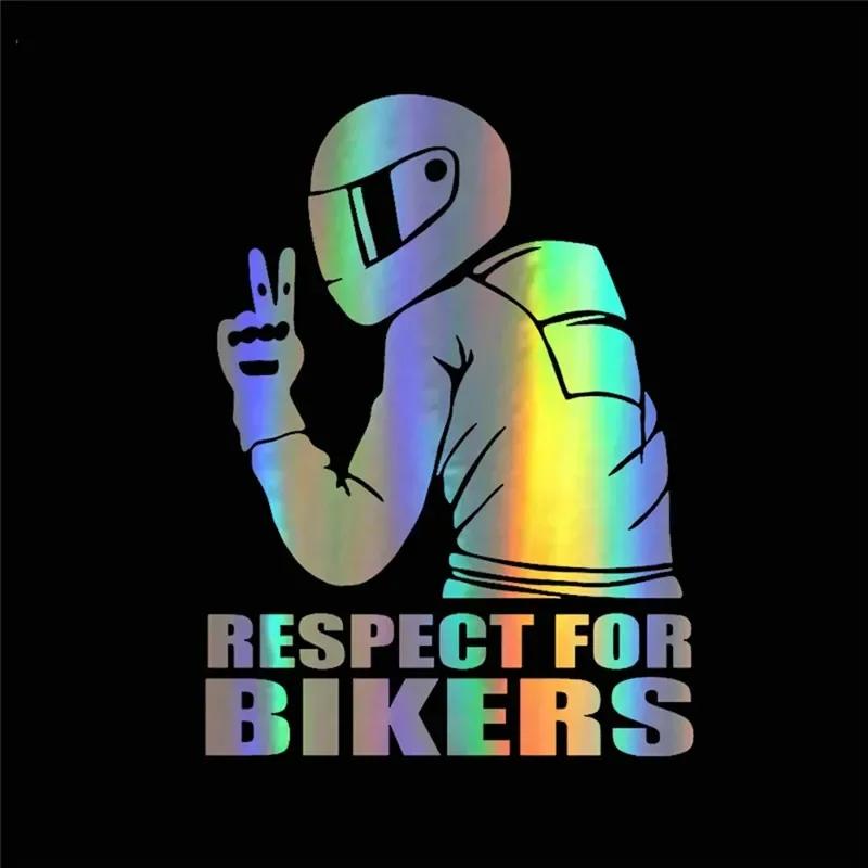 Respekt Pro Motorkáře Motocykly Reflexní Samolepky Motor Karoserie Helma Personalizovaná Vinylová Fólie Nálepka Motocyklové Tuningové Příslušenství