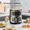 International Multifunctional Air Fryer with Visual Smart Touch Screen, Large Capacity Electric Fryer for French Fries