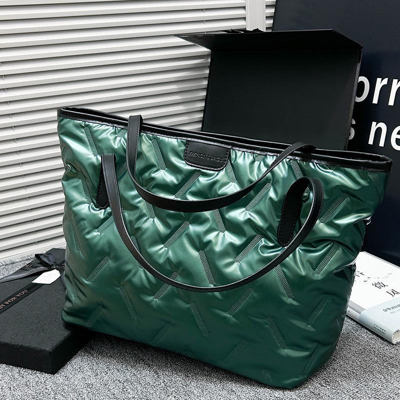 Autumn/Winter Versatile Large Capacity Cotton Tote - Trendy Shoulder & Hand-Held Bag