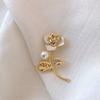 Soft Paint Rose Flower Brooches For Women Men Beauty Flower Brooch Pin Gifts Accessories