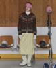 Cgp (Women) Nordic Pattern Hooded Knit Zip-Up_Brown