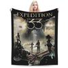Clair Obscur Expedition 33 Gamer Vintage 90er Jahre Sachen Decken Super Weicher Samt Überwurf Gemütliches Teppichstück