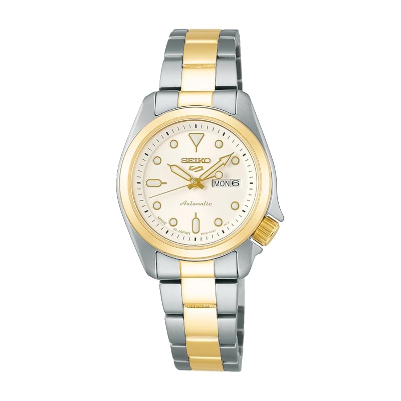 

[Seiko Watch] automatic watch five sports SKX (28mm) SRRA002 ladies silver & yellow gold