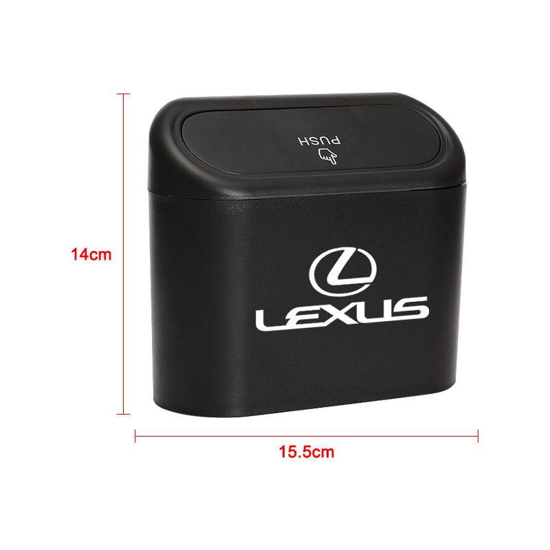 2026 Hot Interior Stickers Car Trash Can Storage Box Vehicle Multifunctional Garbage Dust Case For Lexus RX 300 IS 250 300 GX 40