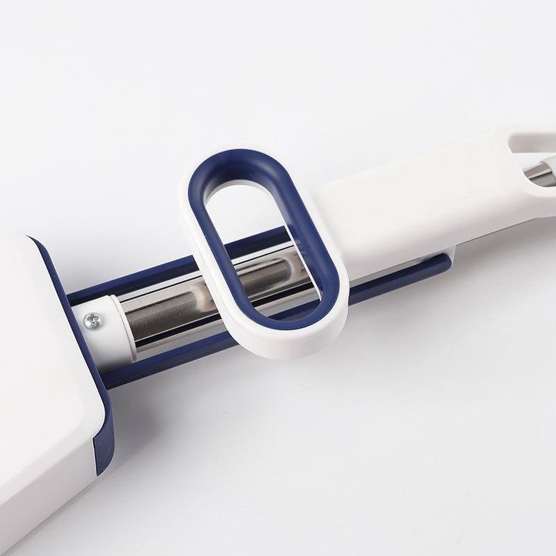 Hands-Free Foldable Sponge Mop: Absorbent Rubber Cotton Head Cleans Living Room and Kitchen Floors Efficiently