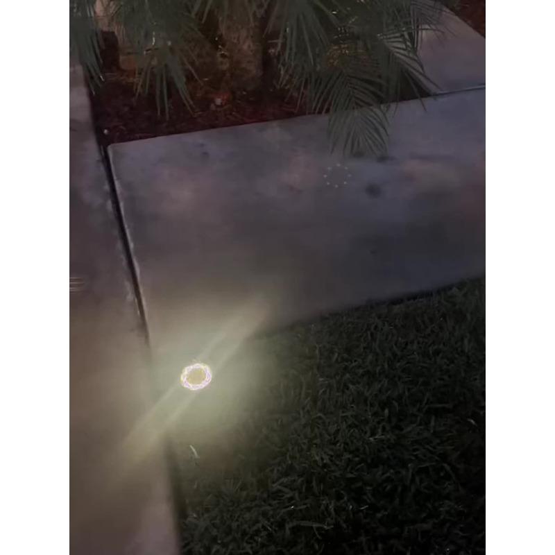 5PCS 8LED Super Bright Solar Buried Light, Outdoor IP44 Waterproof, Automatic Closing and Opening, Warm Light, White Light