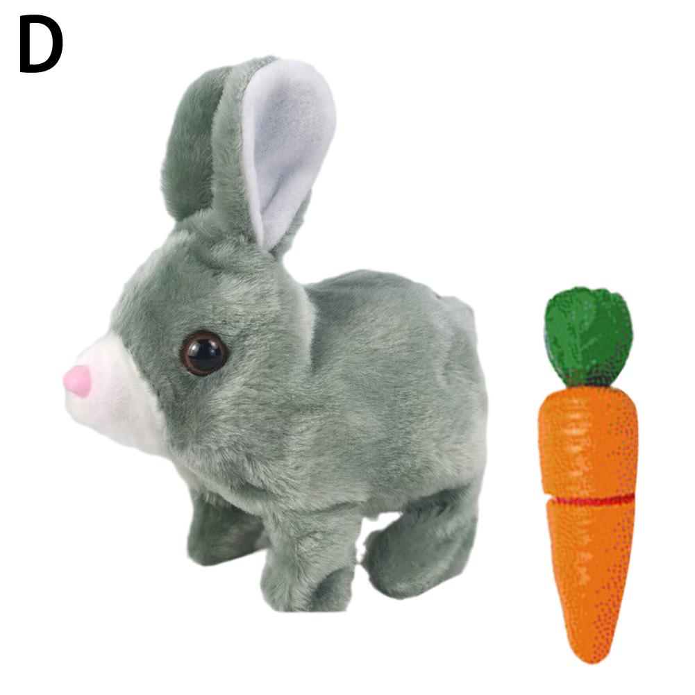 

Милый электрический кролик плюшевая игрушка креативный мультфильм животное тряска кролик подарки бегающие игрушки для домашних животных Jumpi Z5R6 grey-one-size