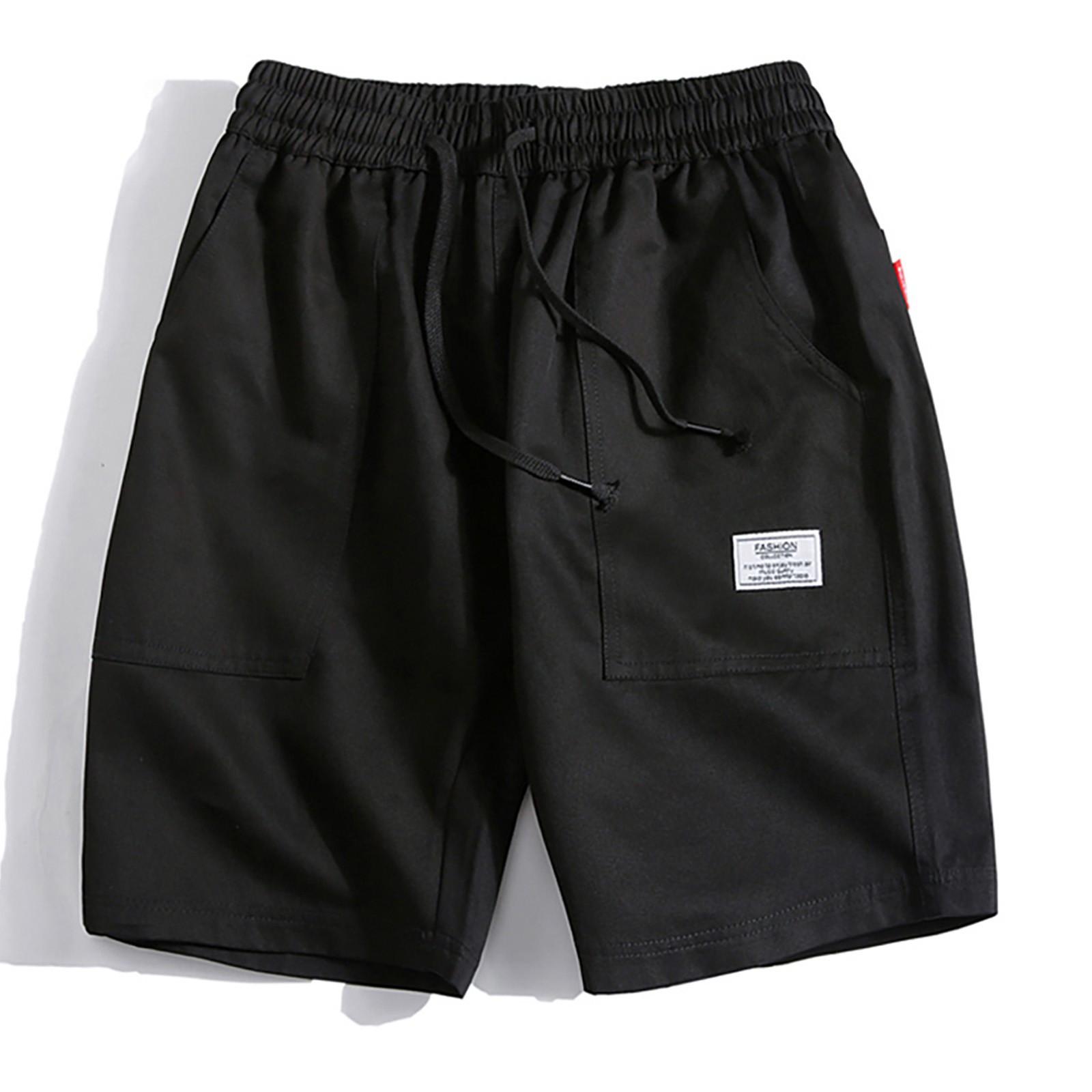 

Мужские летние удобные камуфляжные свободные повседневные спортивные шорты мужские брюки XL чёрный