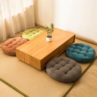 Všívaný sedák Extra silný, vysoká elasticita Měkká kulatá jednobarevná židle Tatami Sofa Podložka Sedací podložka Podložka do domácí kanceláře