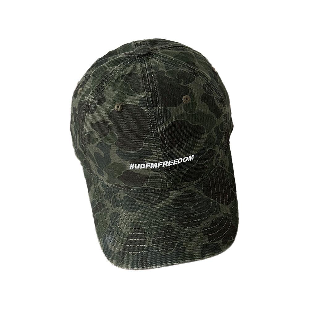 New Niche Camouflage American Letter Embroidered Baseball Hat for Women Korean Style Fashionable Sun Visor Cap