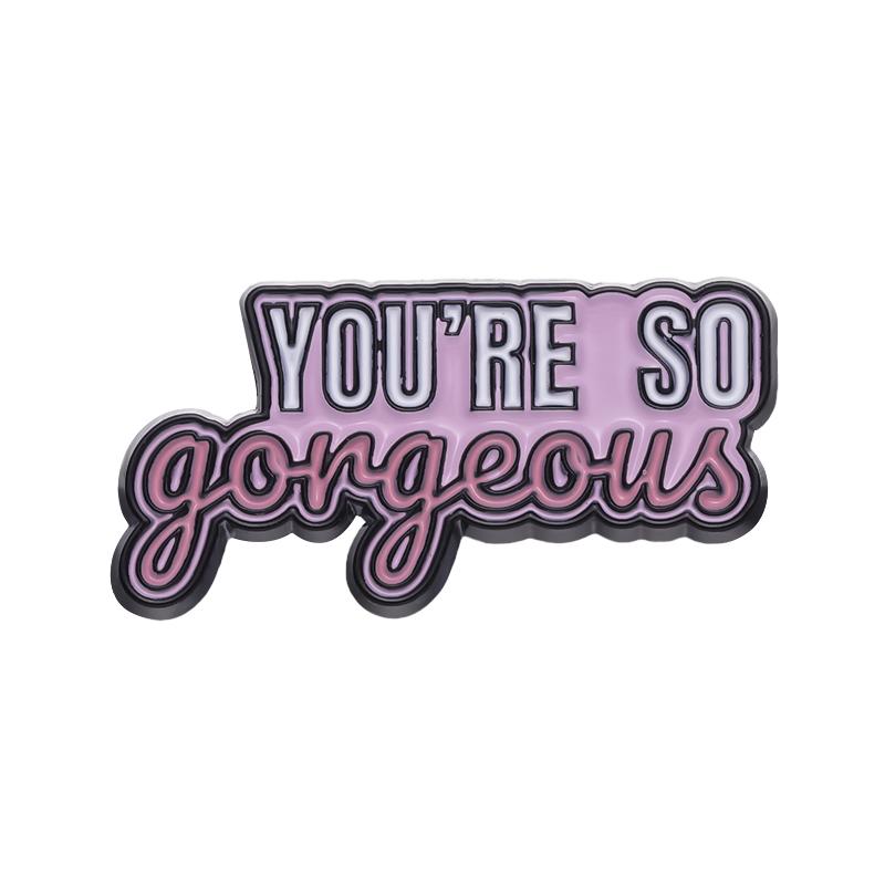 Female Singer Lyrics Enamel Pins Custom Red Tape Rose Fetish For My Love Brooches Lapel Badges Paper Ring Jewelry Gift for Fans