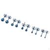 5 Pairs Stainless Steel Stud Earrings Round Ball Men Women Assorted Size 2mm 3mm 4mm 5mm 6mm