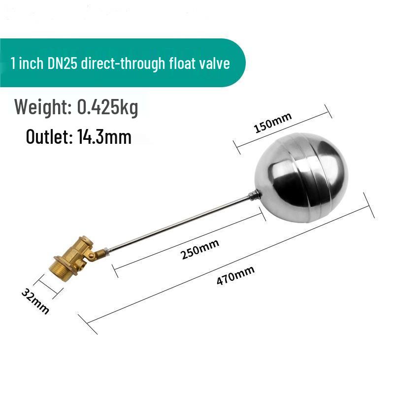 ELEKO Stainless Steel Automatic Water Level Float Valve Controller