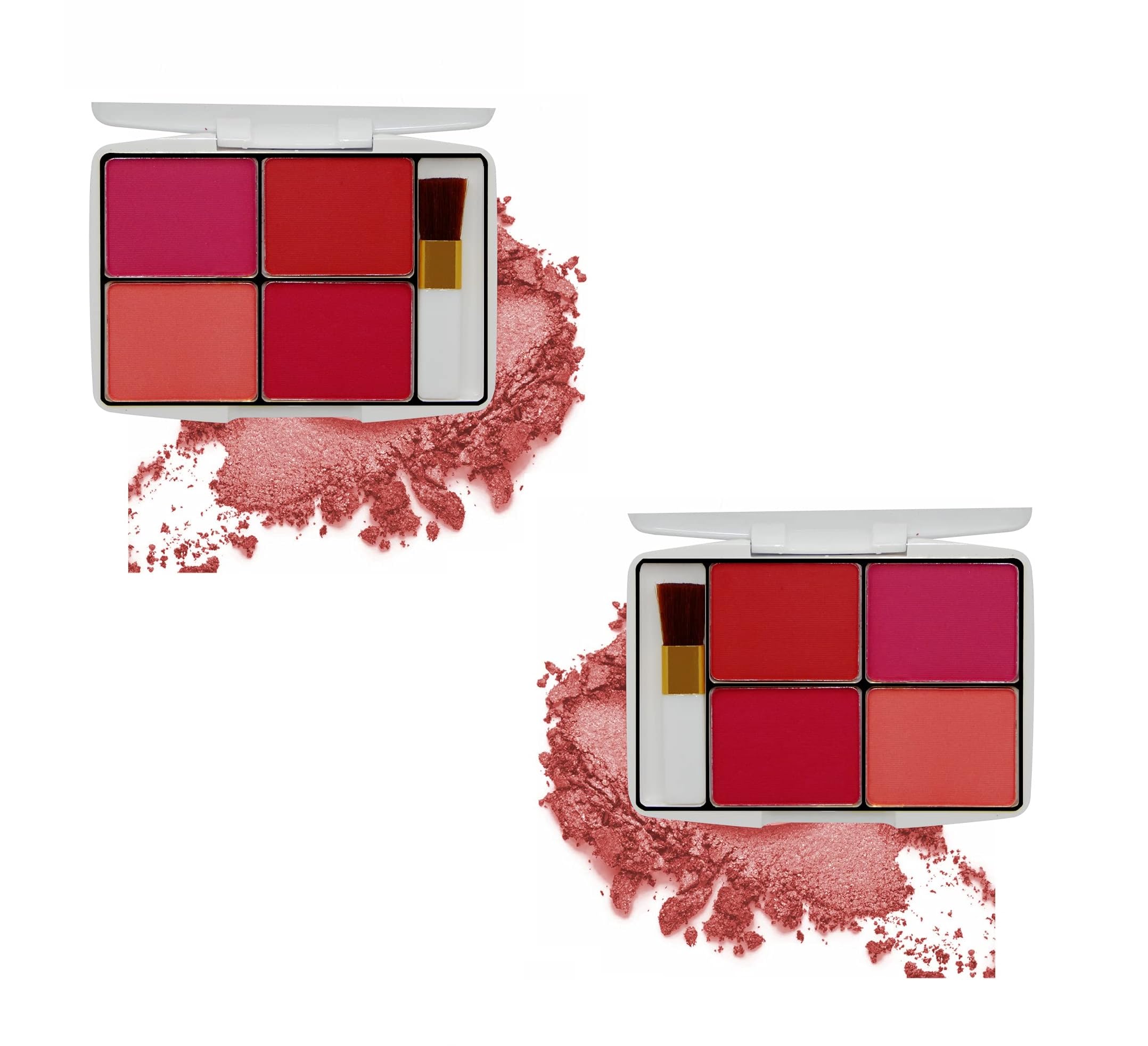 

Glamezone Fashion Makeup Kit Steel Paris Blusher Palette Pack of 2 (Color Icon) (Multicolor)