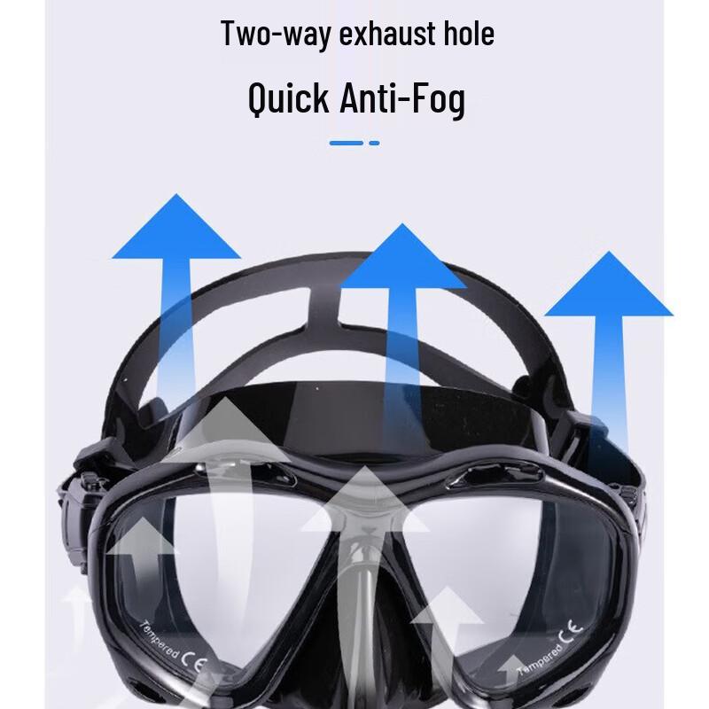 YBLKJ M2026S Silicone Snorkeling & Freediving Mask