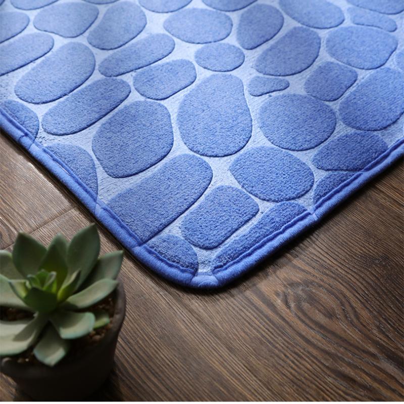 Non-slip Bathroom Bath Mat Non-slip Carpets In Wash Basin Bathtub Side Floor Rug Shower Room Doormat Memory Foam 3D Pad