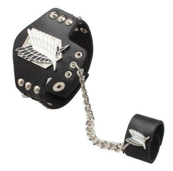 Amor E Attack On Titan Bracelet Necklace Basement Key Set Accessories Cosplay Scout Regiment Wings of Freedom [Entregando Paz] + + 3-Piece (C)